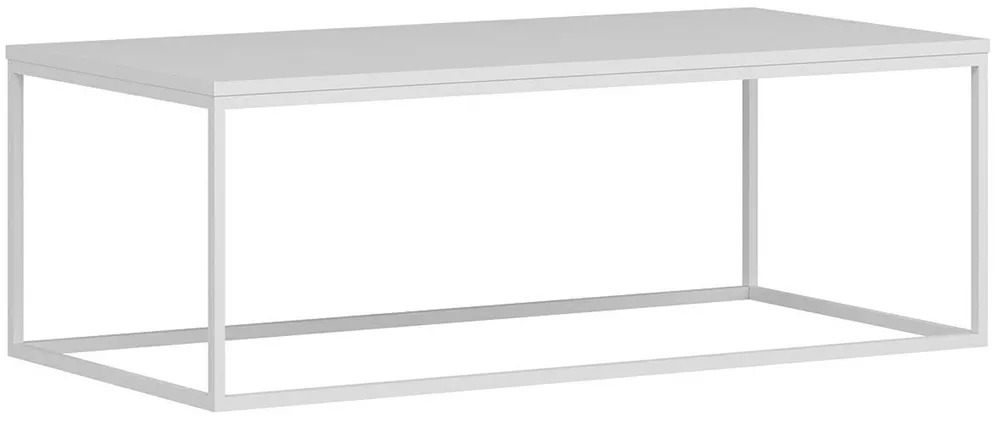 SELSEY Stolik kawowy Hovasty metalowa rama biały