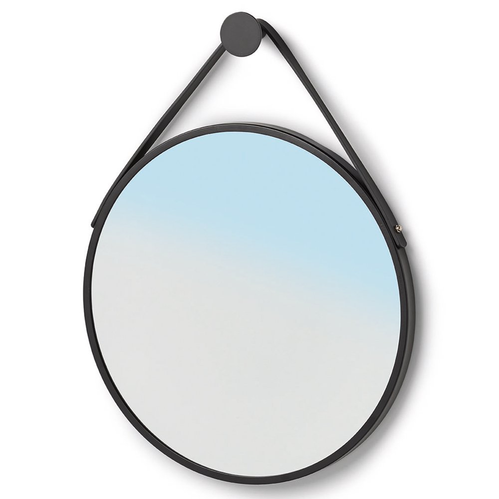 SELSEY Lustro łazienkowe Mevian wiszące czarne