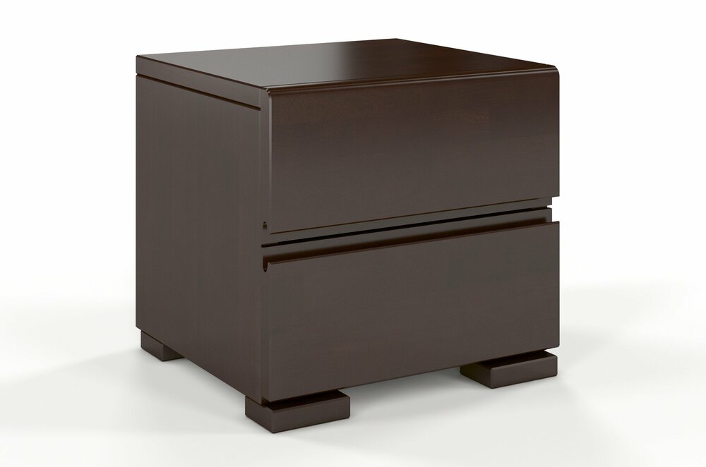 SELSEY Szafka nocna Loke z drewna bukowego Palisander