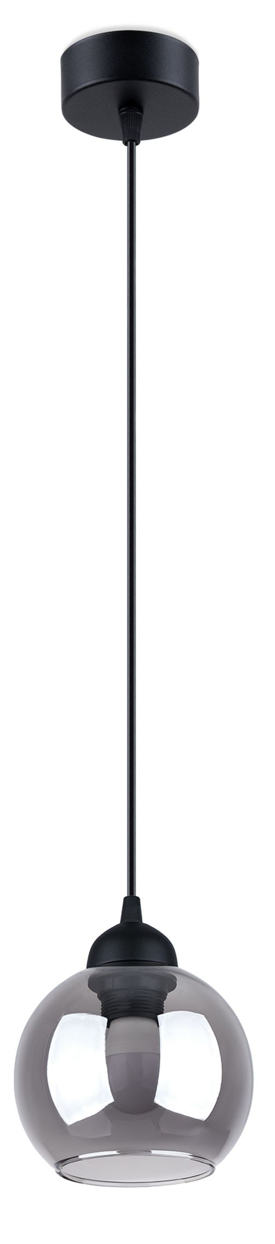 SELSEY Lampa wisząca Crosians średnica 15 cm czarna