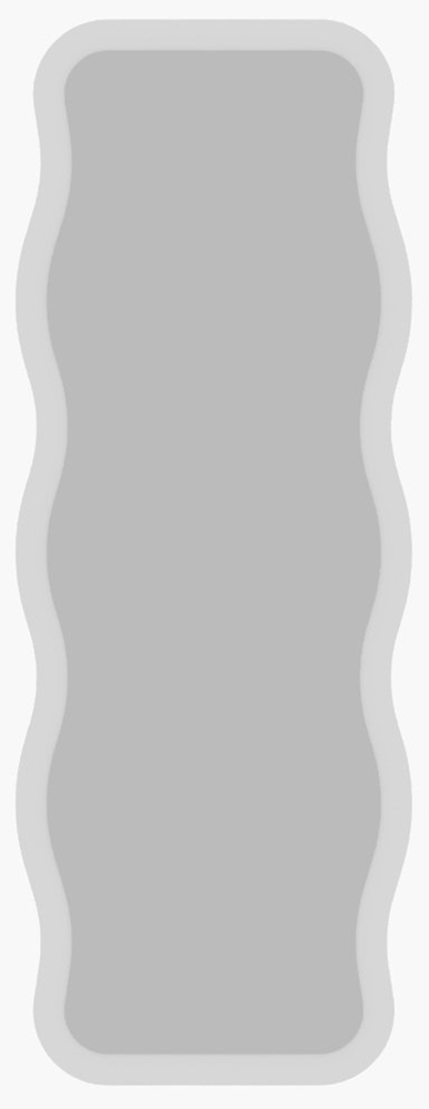 SELSEY Lustro stojące Aror 160x50 cm w białej ramie