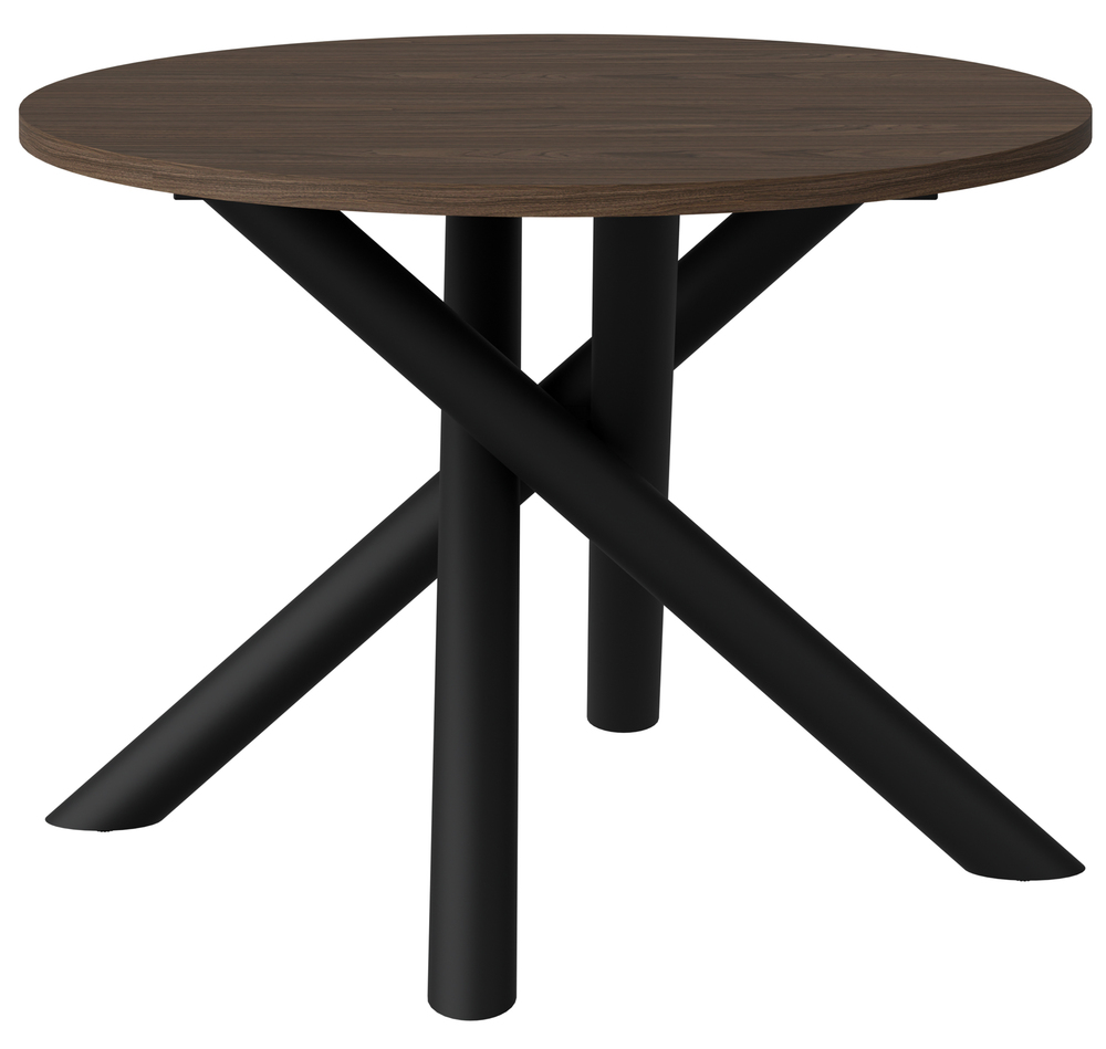 SELSEY Stół okrągły Fjorn 110 cm orzech wisconsin