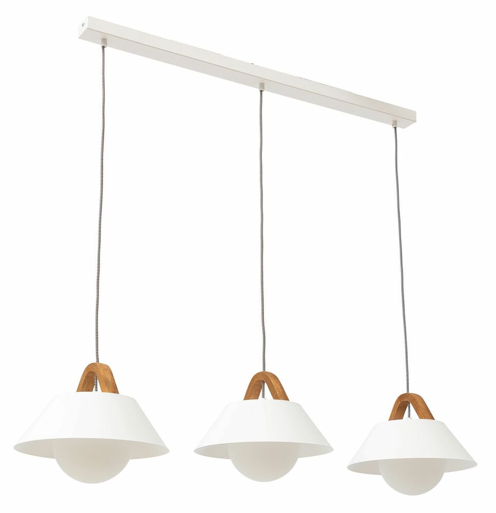 SELSEY Lampa wisząca Chelatee x3 liniowa biała