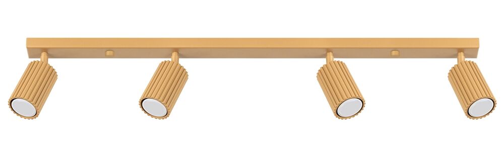 SELSEY Plafon Karbon x4 złoty