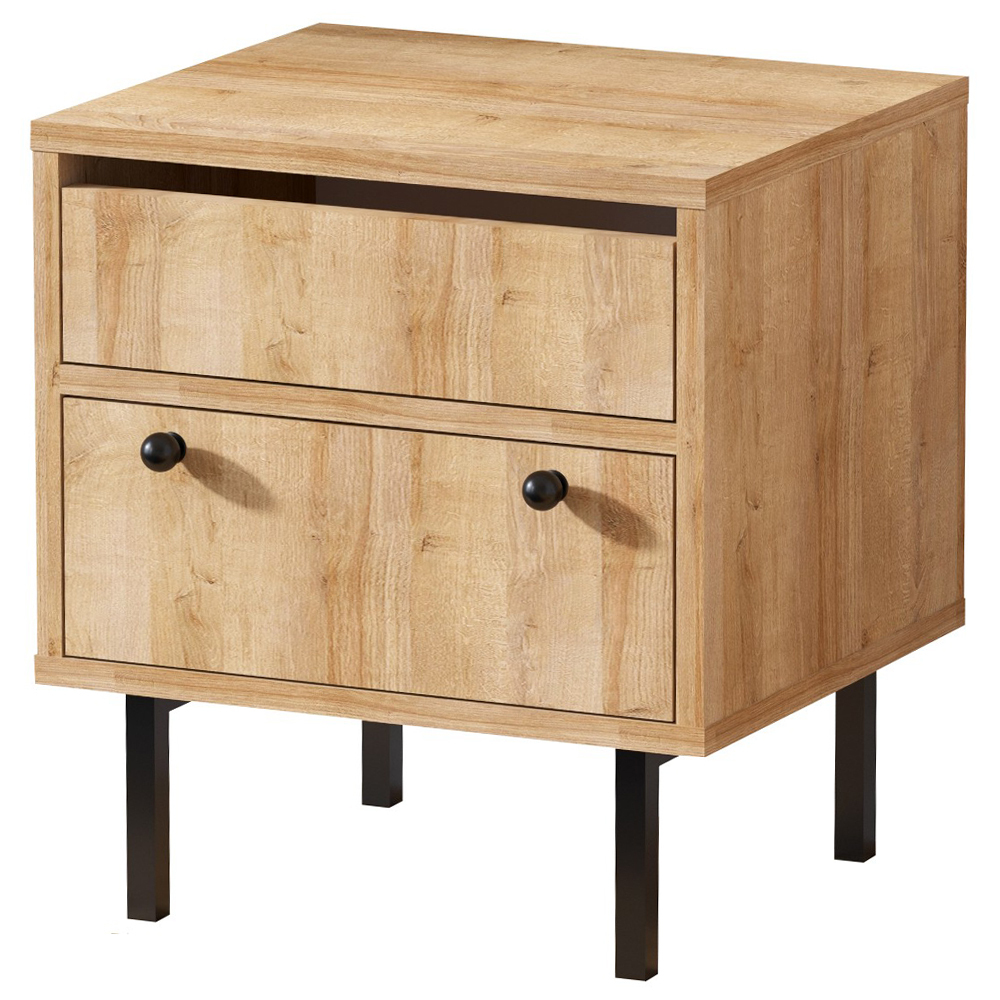 SELSEY Szafka nocna Pedder z szufladą dąb