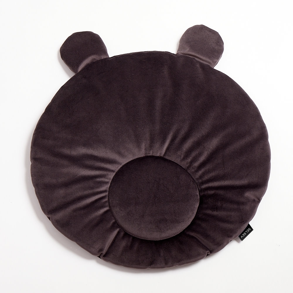 SELSEY Dywanik dziecięcy Cozie 40x40 cm w kształcie misia brązowy