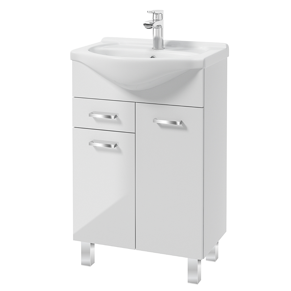 SELSEY Szafka z umywalką Loope biała 53x80 cm