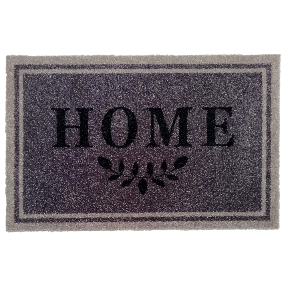 SELSEY Wycieraczka do butów Macondo z napisem Home 40x60 cm szara