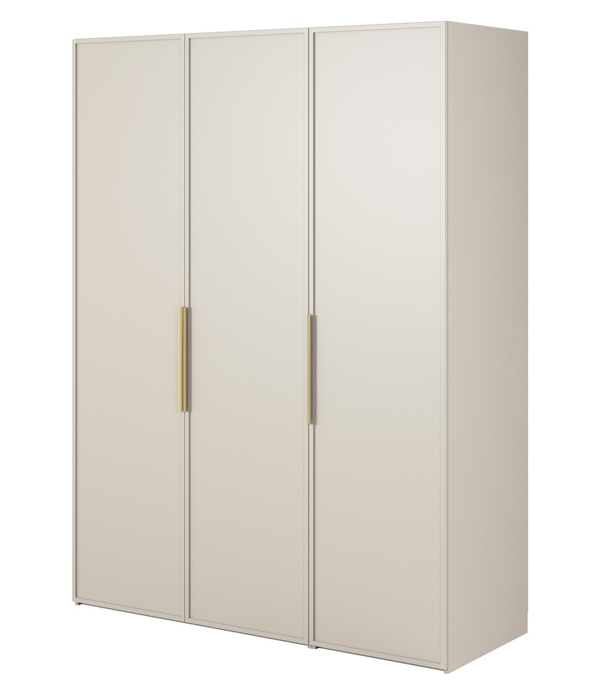 SELSEY Szafa trzydrzwiowa Frame 150 cm Szary beż