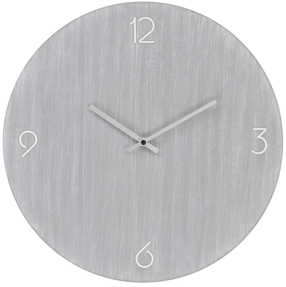 SELSEY Zegar ścienny Asells średnica 40 cm jasnoszary