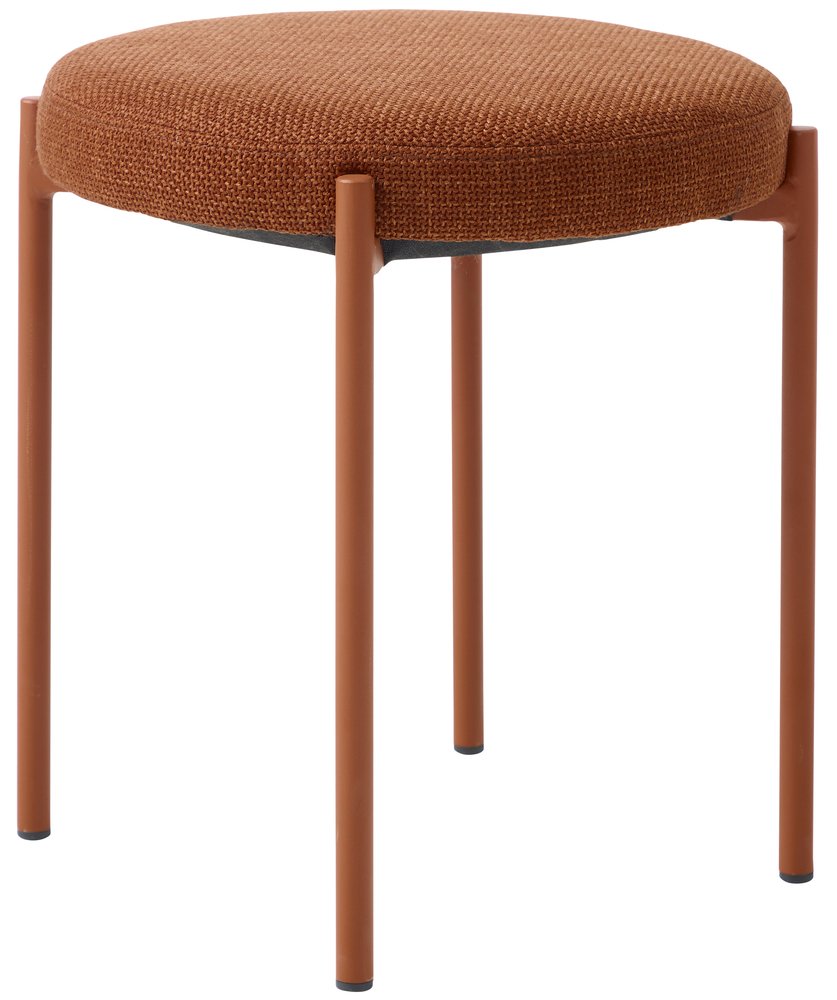 SELSEY Taboret z tapicerowanym siedziskiem Pelican brązowy
