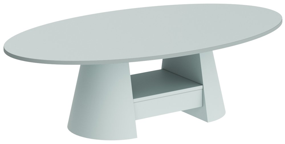 SELSEY Stolik kawowy Flawelly 160x90 cm miętowy mat