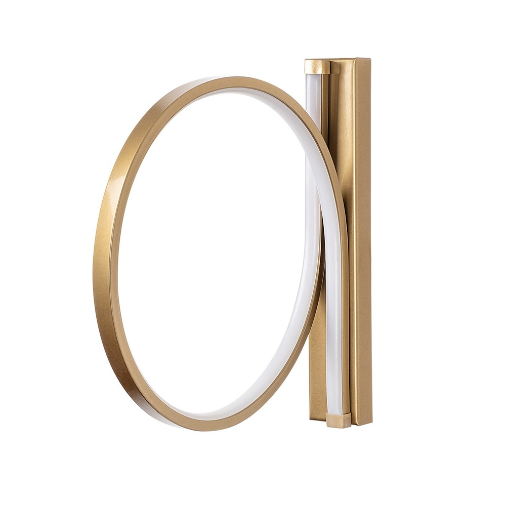 SELSEY Lampa ścienna Soyally średnica 30 cm złota