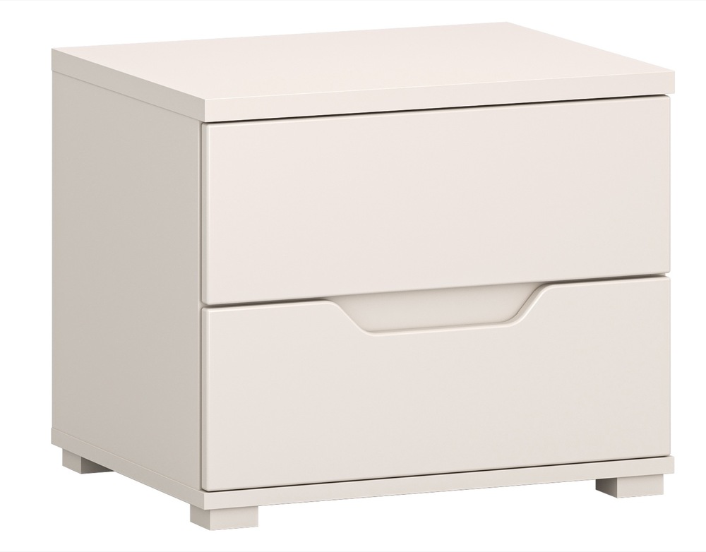 SELSEY Szafka nocna Valles z dwiema szufladami 50 cm Kaszmir