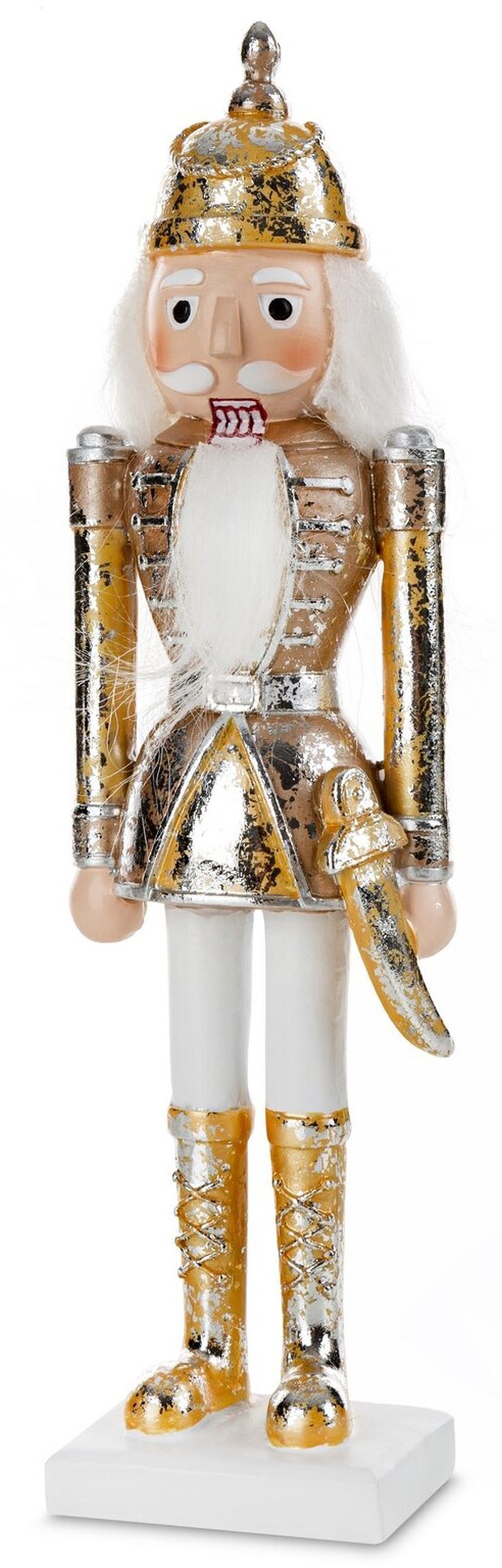 SELSEY Figurka świąteczna Dziadek do orzechów 25 cm złoty