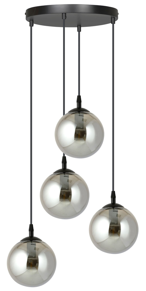 SELSEY Lampa wisząca Fregene grafitowa x4