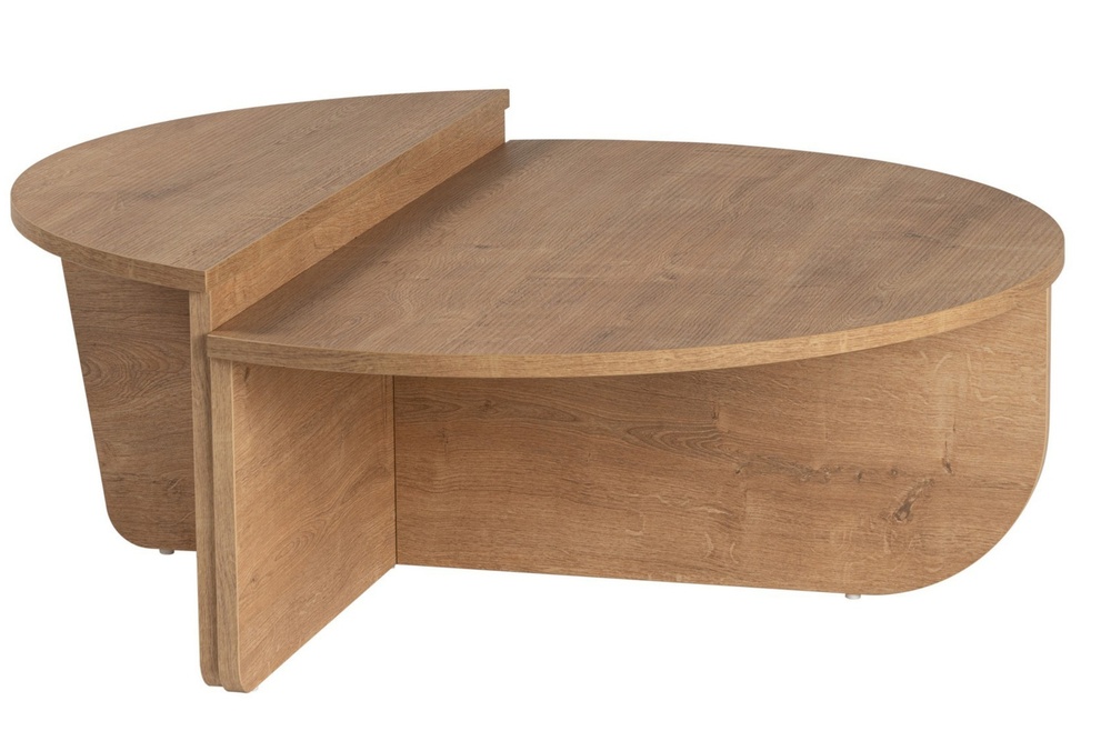 SELSEY Stolik kawowy Hypnesse o nieregularnym kształcie dąb miodowy