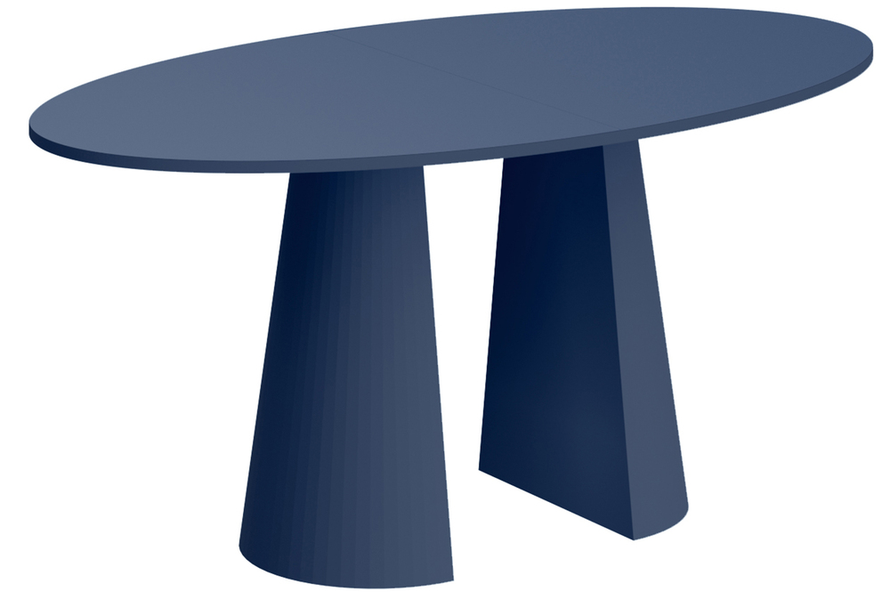 SELSEY Stół do jadalni Signize 160x89 cm granatowy mat