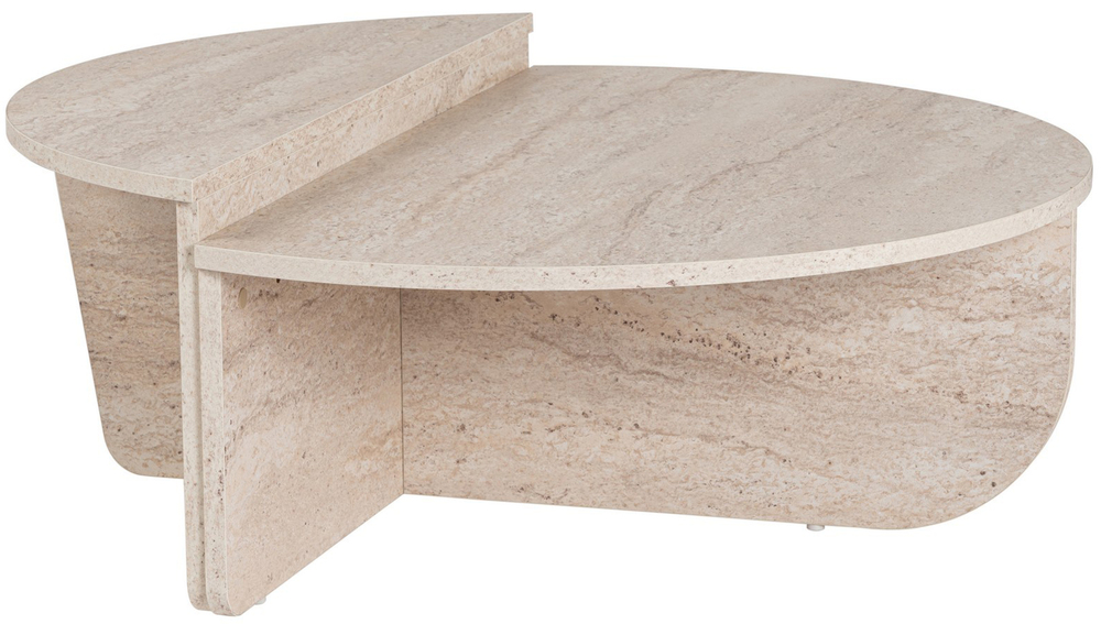 SELSEY Stolik kawowy Hypnesse o nieregularnym kształcie trawertyn