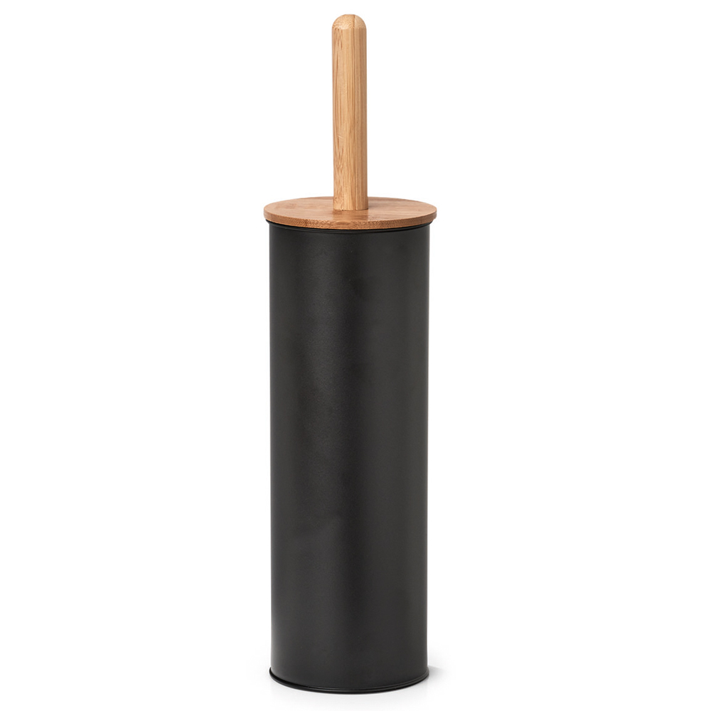 SELSEY Szczotka do WC Skanie z bambusową rączką czarna