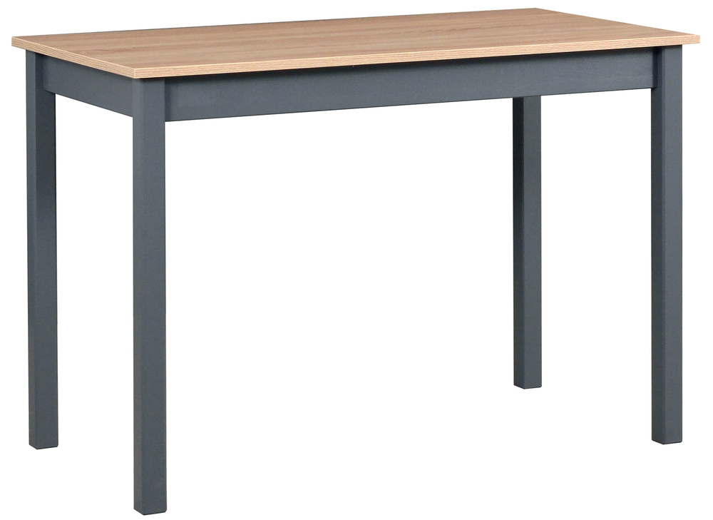 SELSEY Stół drewniany do jadalni Emeans 110x60 cm grafitowy/dąb sonoma