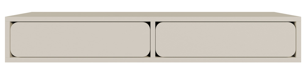 SELSEY Toaletka wisząca Wuwu z dwiema szufladami 110 cm szarobeżowa