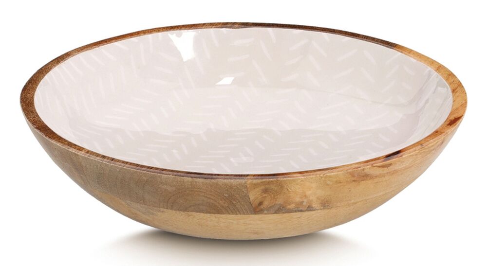 SELSEY Miska Cherrey 25x5 cm drewno mango beżowa