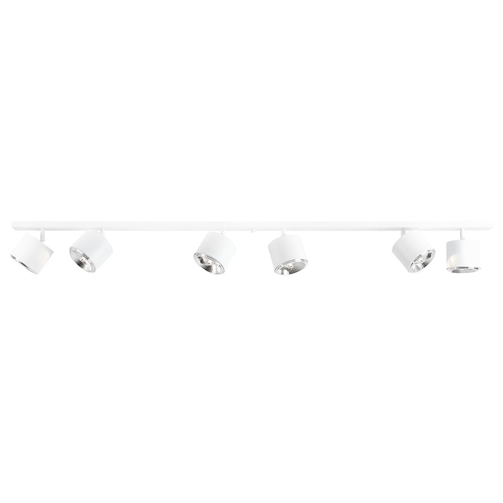 SELSEY Lampa sufitowa Caserio x6 biała