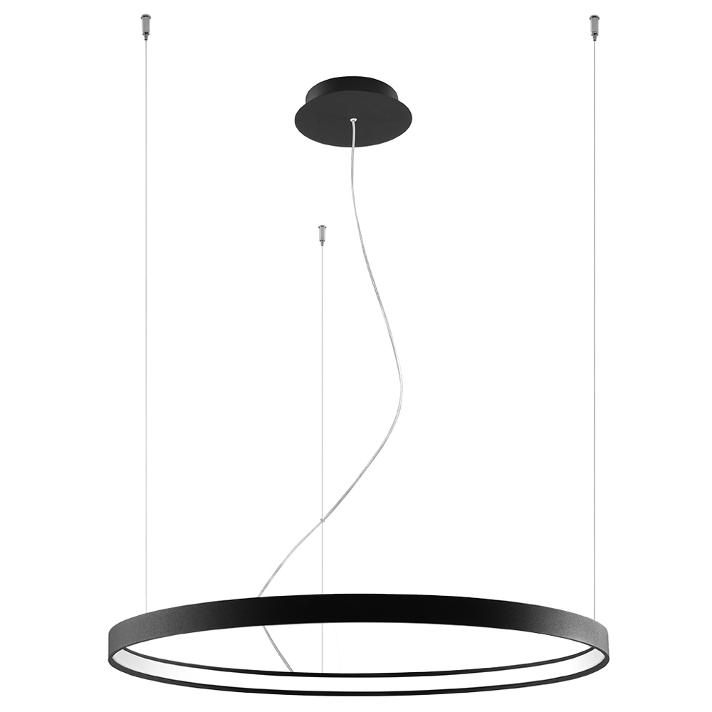 SELSEY Żyrandol Retore średnica 78 cm 3000K czarny