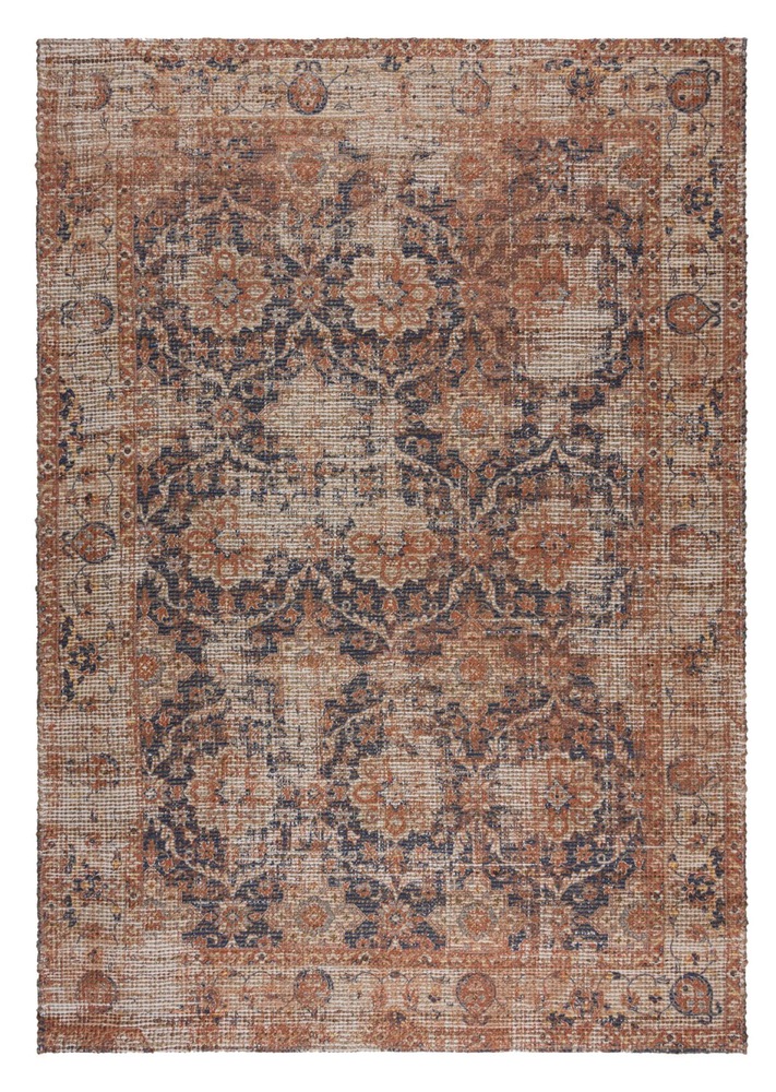 SELSEY Dywan Miley 170x120 cm z jutą brązowo-niebieski