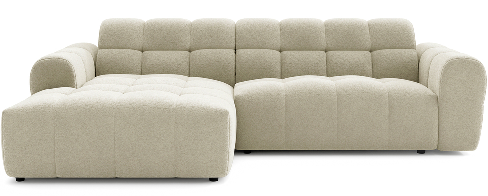 SELSEY Narożnik Monti L-kształtny lewostronny beżowy szenil