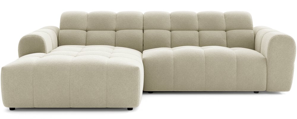 SELSEY Narożnik Monti L-kształtny lewostronny beżowy szenil