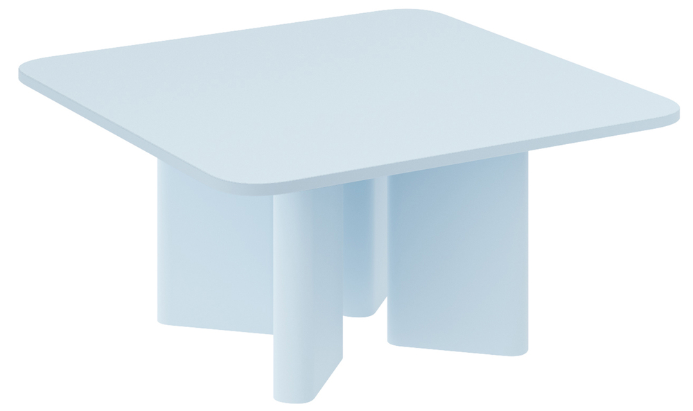 SELSEY Stolik kawowy Rallity 80x80 cm niebieski mat