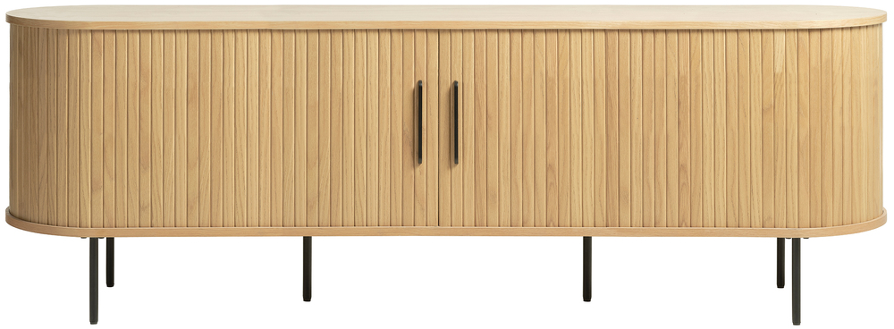 SELSEY Szafka RTV Gativel 180 cm lamele dąb naturalny