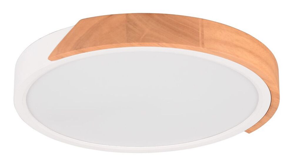 SELSEY Plafon Jano LED biało-brązowy