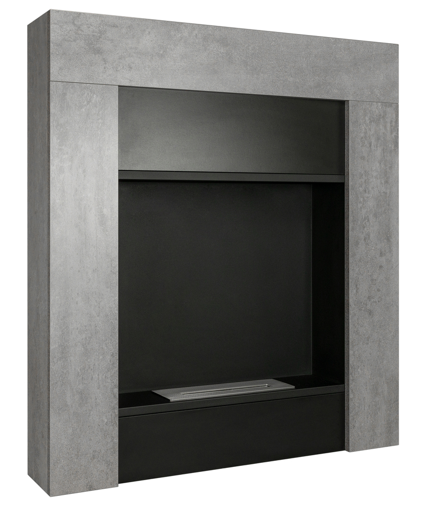 SELSEY Biokominek portalowy wolnostojący Madeces 84x95 cm w kolorze betonu