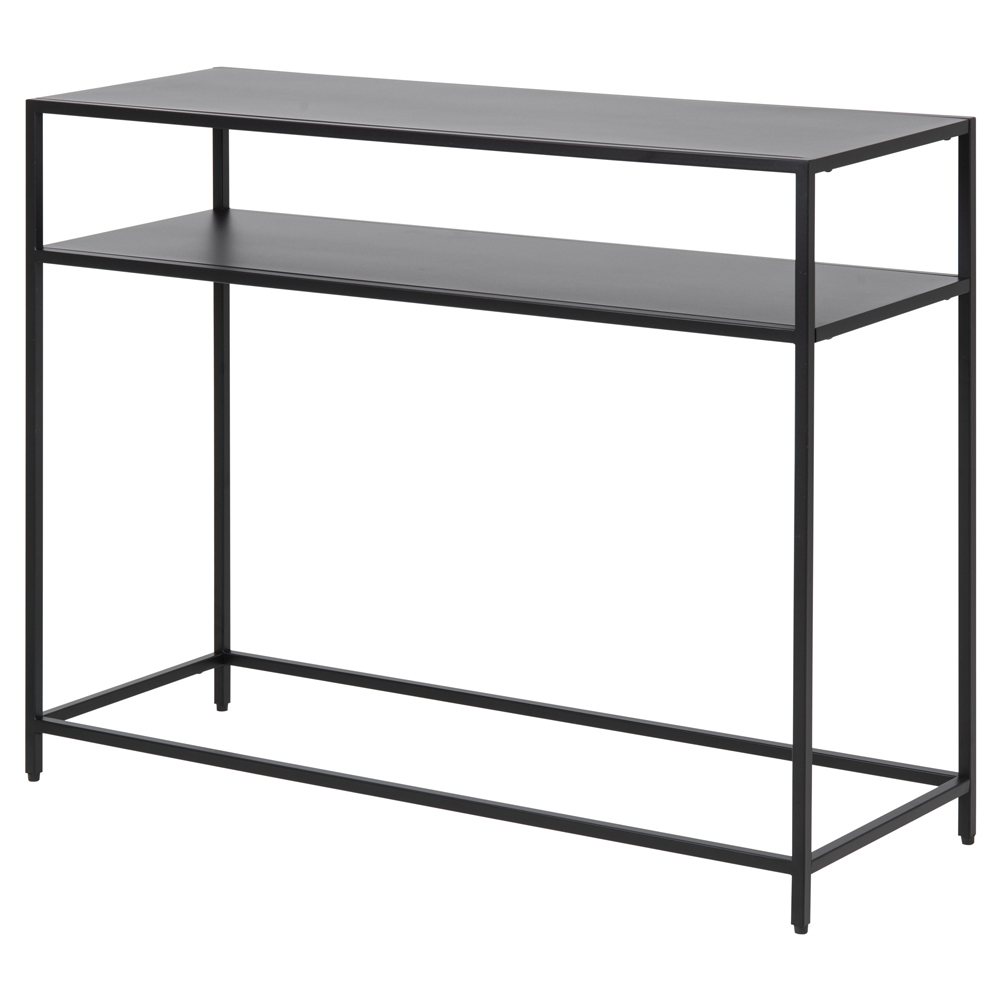 SELSEY Konsola do przedpokoju Gebalso 100x35 cm czarna