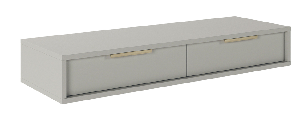 SELSEY Toaletka Viviaro wisząca z dwoma szufladami 110 cm kaszmir