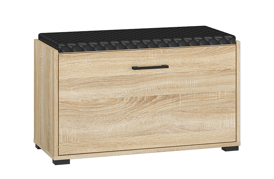 SELSEY Szafka na buty Mafro z siedziskiem 80 cm Sonoma jasna