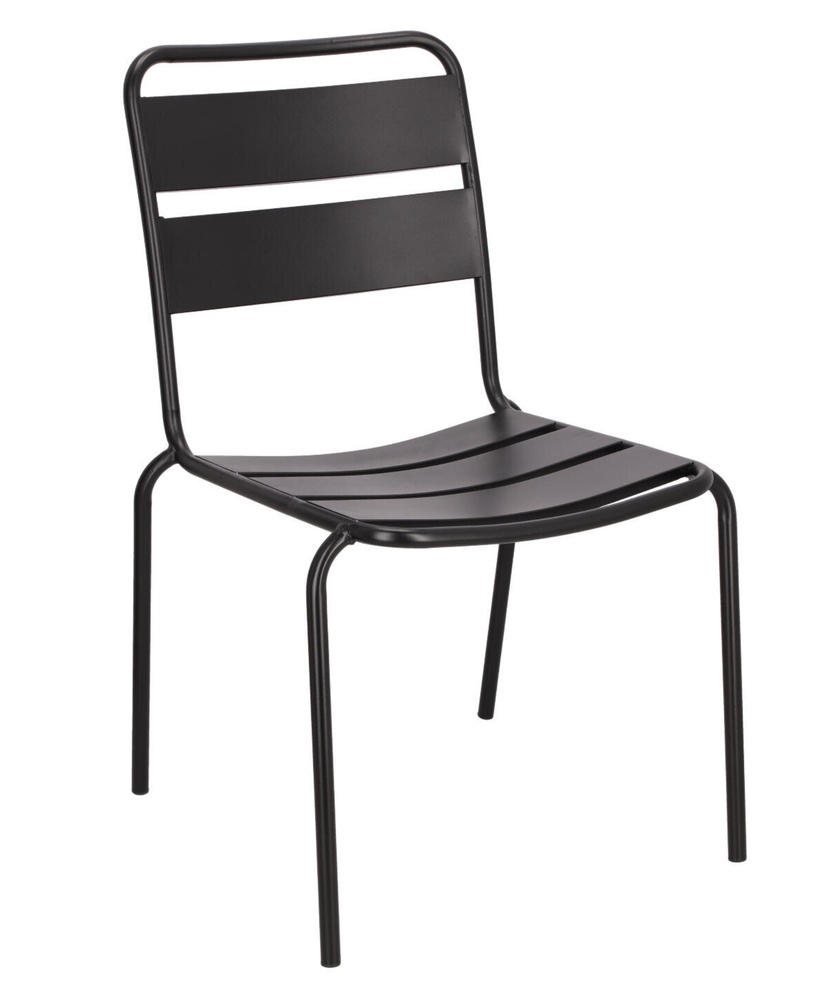 SELSEY Krzesło metalowe Barco czarne