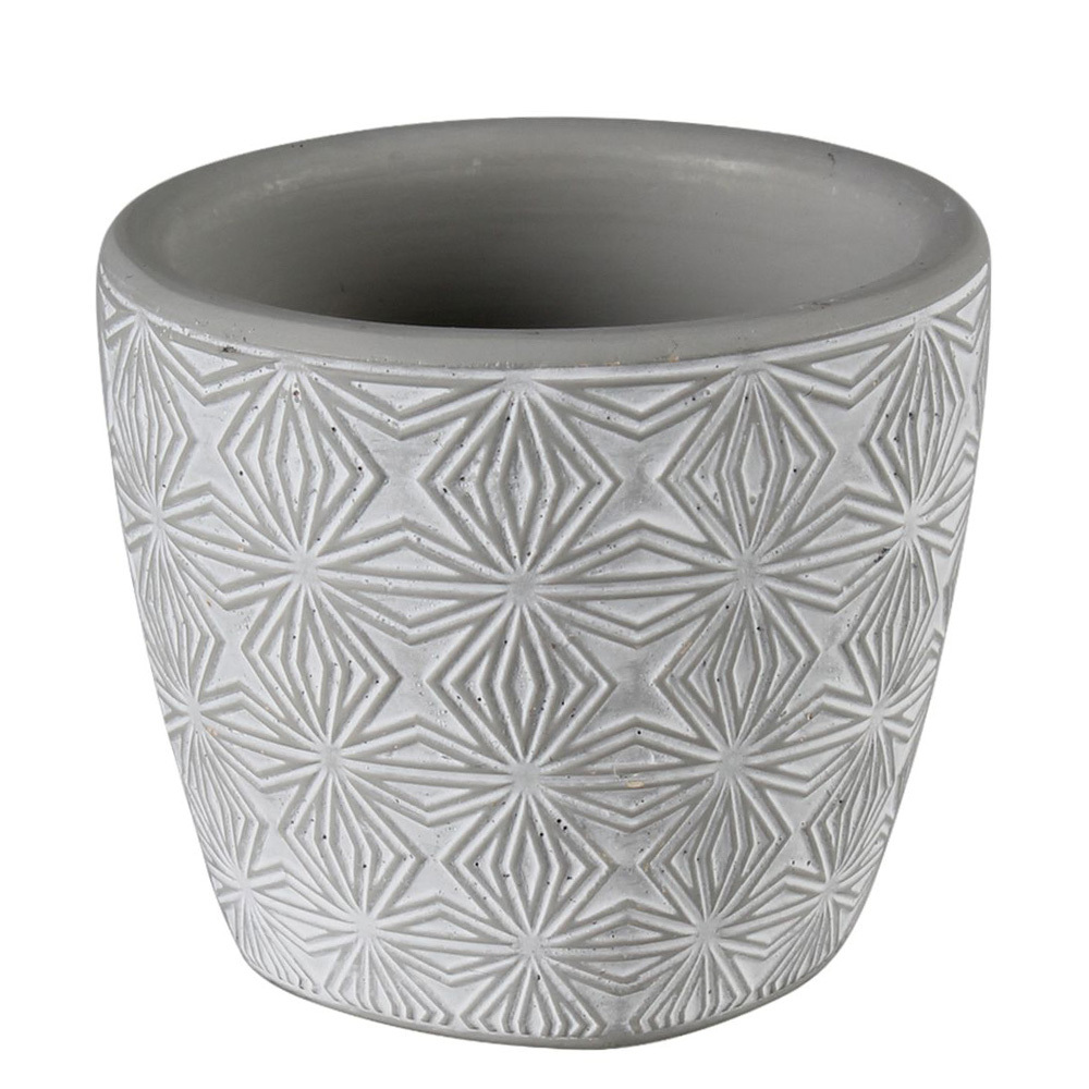 SELSEY Osłonka na doniczkę Bonneble średnica 7 cm szara