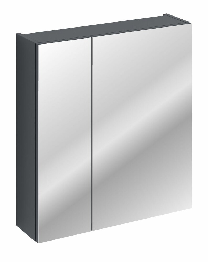 SELSEY Szafka wisząca Olimmi z lustrem 60 cm granatowa