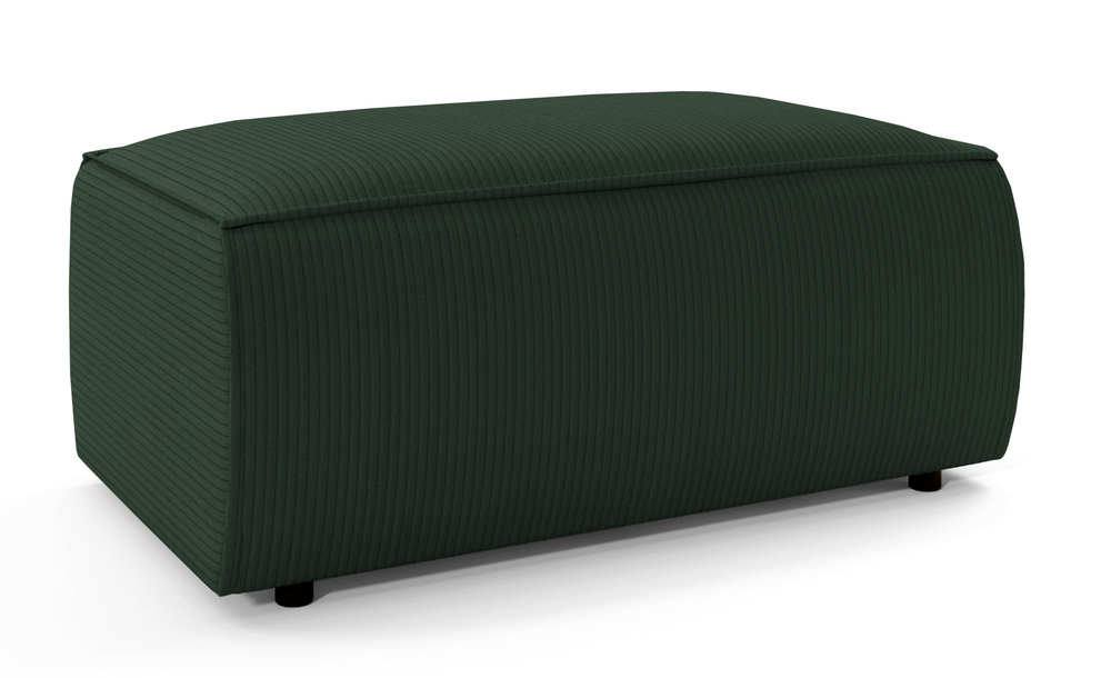 SELSEY Pufa Farese ciemnozielona sztruks