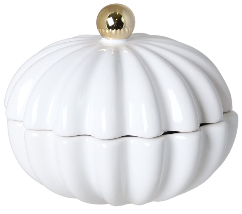 SELSEY Puzderko Pattamo ceramiczne biało-złote