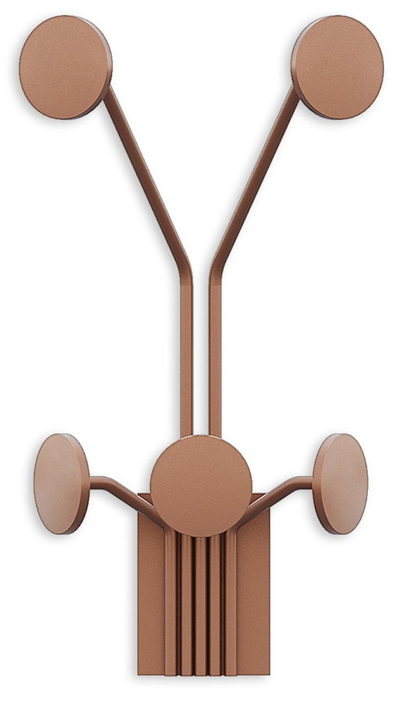 SELSEY Wieszak ścienny Giraffe metalowy miedziany