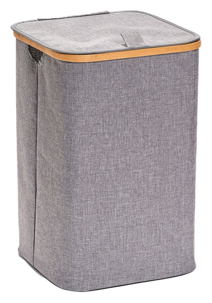 SELSEY Kosz na pranie Koilel jednokomorowy szary