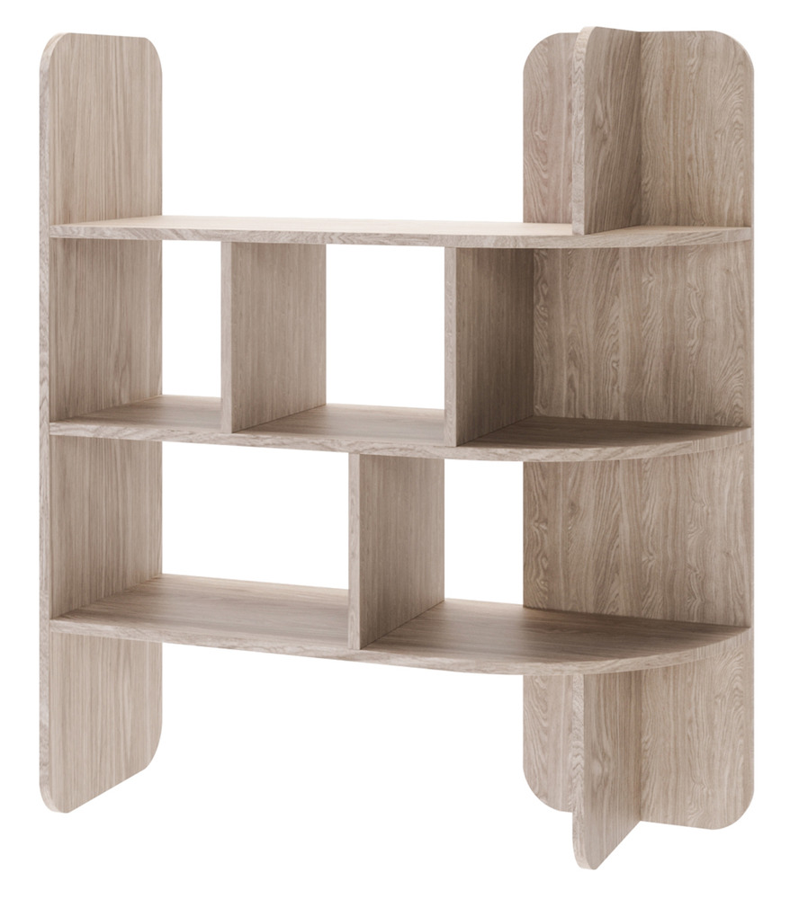 SELSEY Regał Contle 102 cm niski dąb olejowany