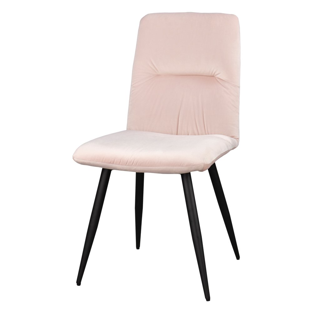 SELSEY Krzesło tapicerowane Mosterio pudrowy velvet