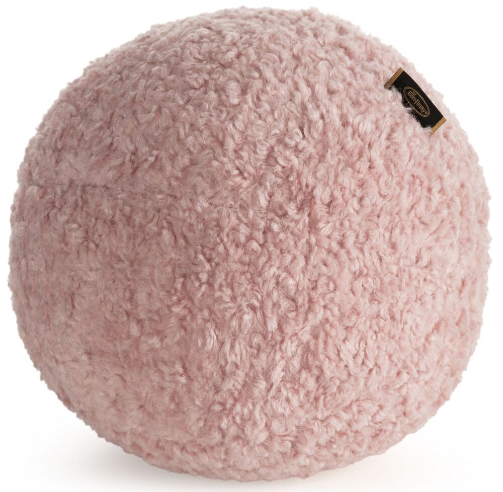 SELSEY Poduszka-piłeczka Bukla średnica 24 cm różowa