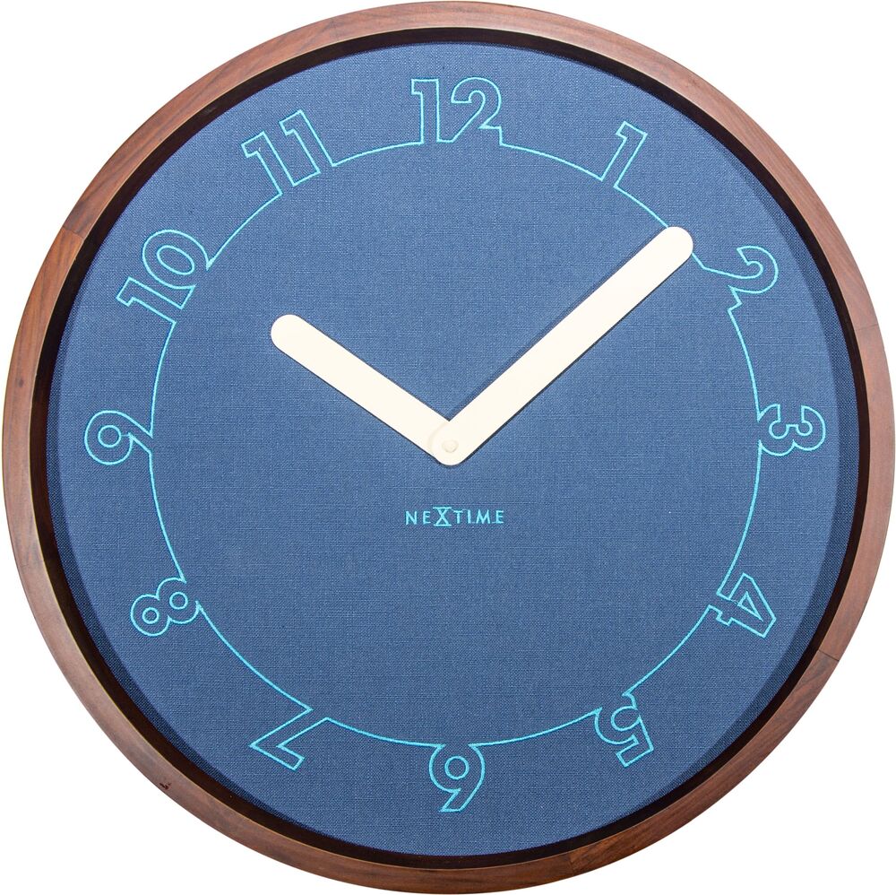 SELSEY Zegar ścienny Calmest 50 cm niebieski